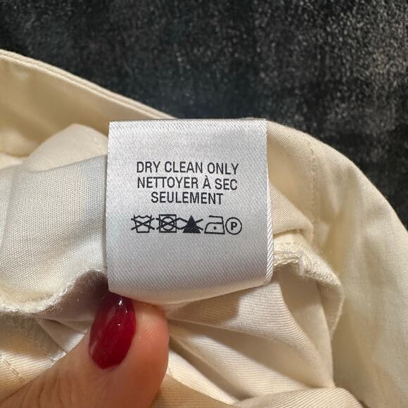 TWP Pants Howard Cuffed Winter White Wide Leg Pockets Zip Fly NWT $495 Size 4 - Picture 9 of 11